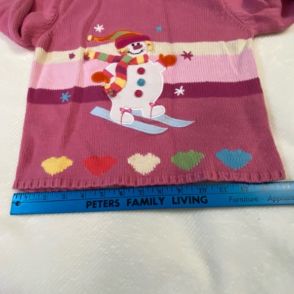 The Children’s Place Pink Snowman Sweater 3T - Picture 6 of 10